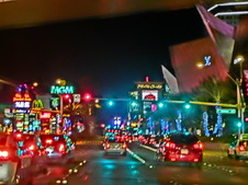 Noční Las Vegas Blvd